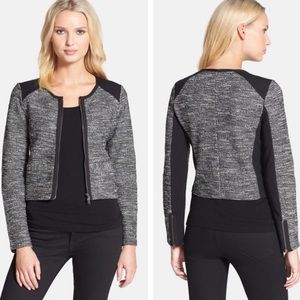 Eileen Fisher Black and Gray Blazer